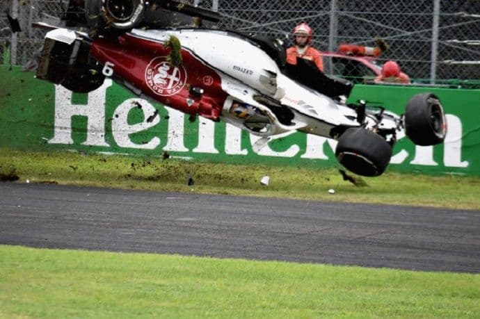 Težak incident na treningu Formule 1 Težak incident na treningu Formule 1