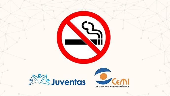 Juventas/CEMI: Skupština da se izjasni o Nacrtu zakona o ograničavanju upotrebe duvanskih proizvoda Juventas/CEMI: Skupština da se izjasni o Nacrtu zakona o ograničavanju upotrebe duvanskih proizvoda