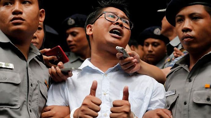 Novinari Rojtersa osuđeni na sedam godina zatvora u Mjanmaru Novinari Rojtersa osuđeni na sedam godina zatvora u Mjanmaru