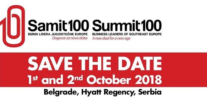 Samit 100 biznis lidera Jugoistočne Evrope Samit 100 biznis lidera Jugoistočne Evrope