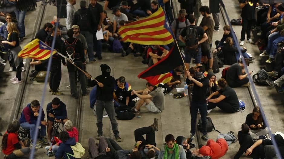 Blokade u Kataloniji Foto: Tanjug/AP Photo/Manu Fernandez