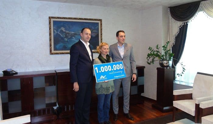 Na Aerodromu Podgorica dočekan milioniti putnik Na Aerodromu Podgorica dočekan milioniti putnik