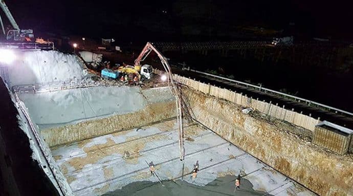 Počelo izlivanje rasponske konstrukcije mosta Moračica Počelo izlivanje rasponske konstrukcije mosta Moračica