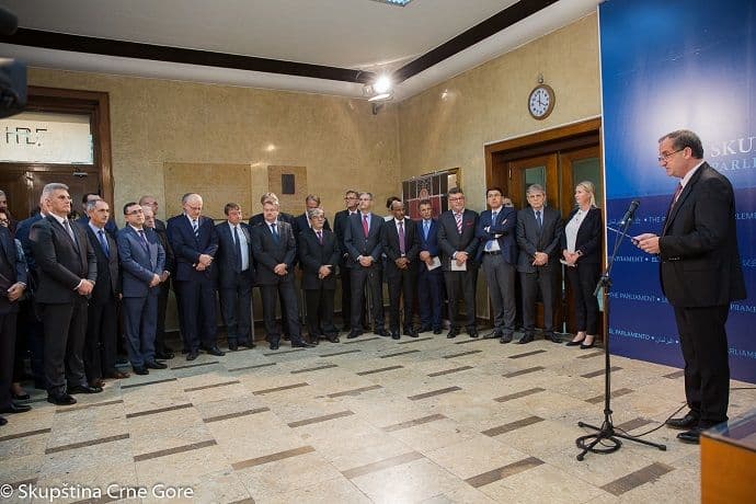 Otvorena izložba “Ustavi Crne Gore” u holu Skupštine Otvorena izložba “Ustavi Crne Gore” u holu Skupštine