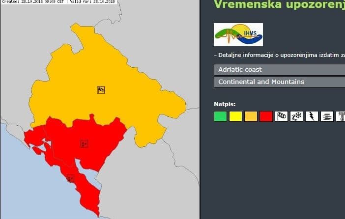 CRVENI ALARM: Obilne padavine, građani da zaštite imovinu CRVENI ALARM: Obilne padavine, građani da zaštite imovinu