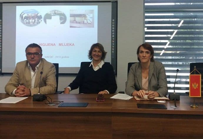 Radionica na temu unapređenja kvaliteta sirovog mlijeka održana za farmere u Nikšiću Radionica na temu unapređenja kvaliteta sirovog mlijeka održana za farmere u Nikšiću