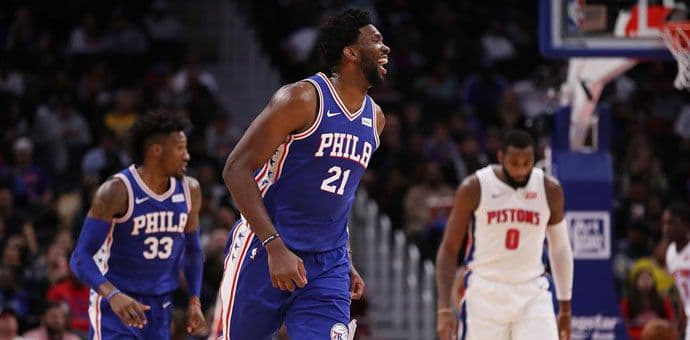 Embid sjajan, Pistonsi bez šanse u Filadelfiji Foto: Gregory Shamus/Getty Images