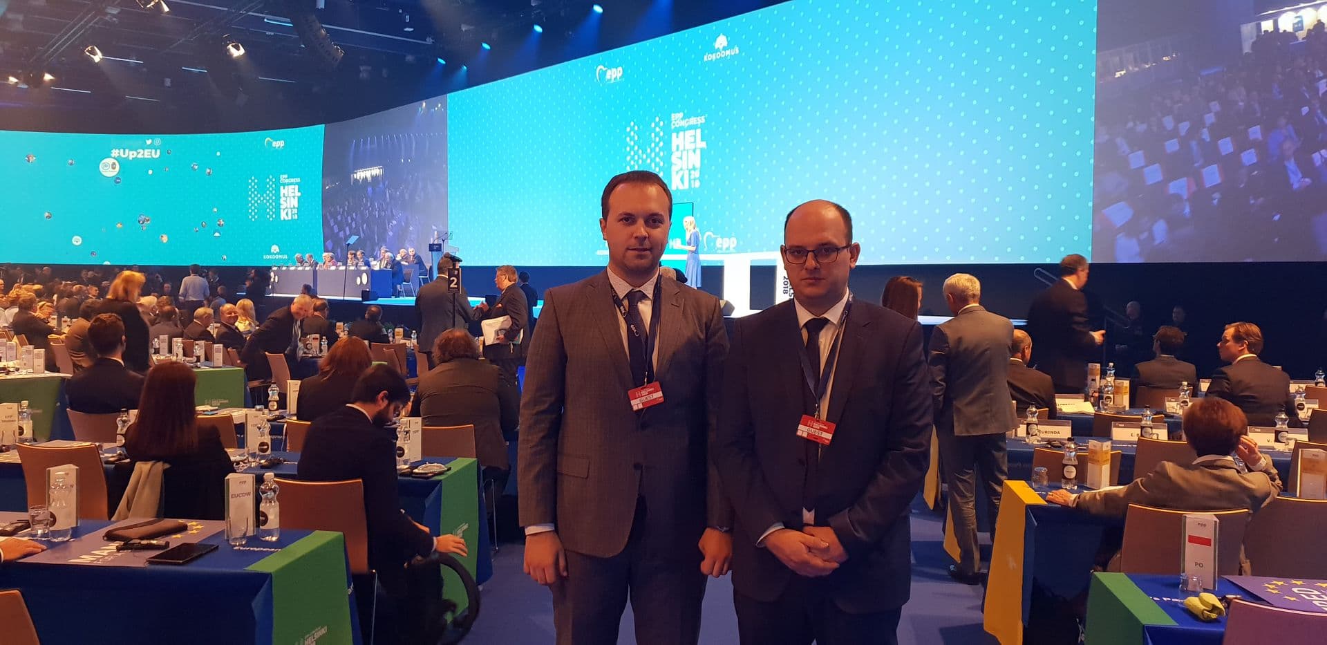 Adrović i Šahman predstavljali Bošnjačku stranku na Kongresu EPP-a u Helsinkiju Adrović i Šahman predstavljali Bošnjačku stranku na Kongresu EPP-a u Helsinkiju