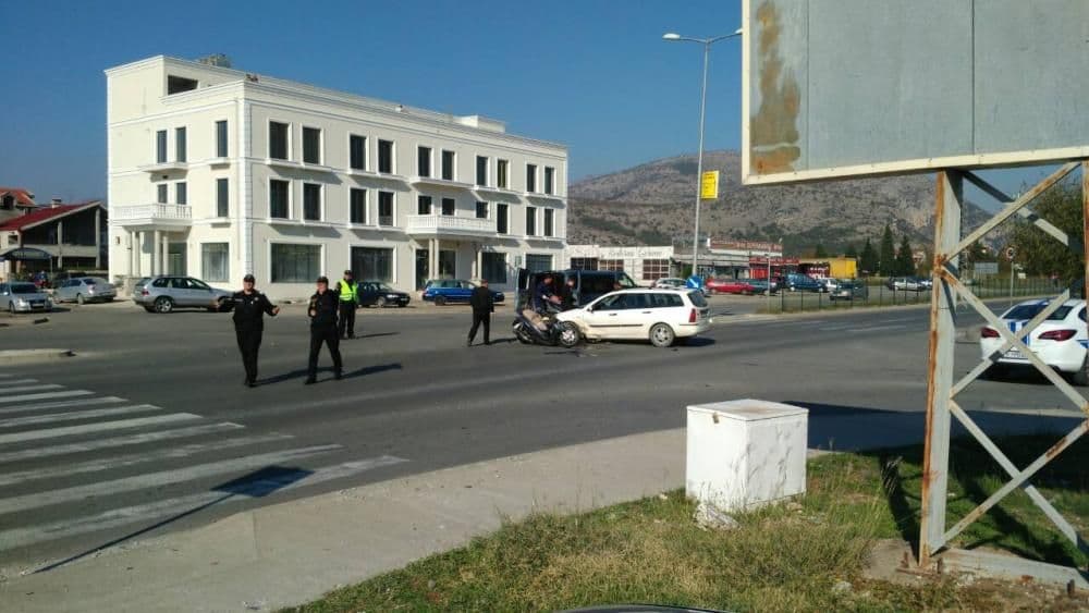 Udes u Maslinama, stradao motociklista Foto: FOS media