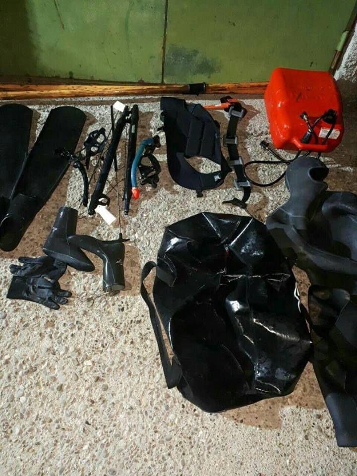 Oduzete dvije podvodne puške Foto: NP Skadarsko jezero