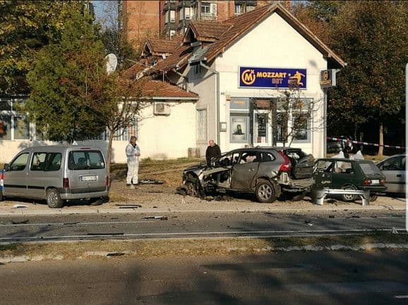 Eksplodirao automobil u Beogradu Foto: Blic.rs