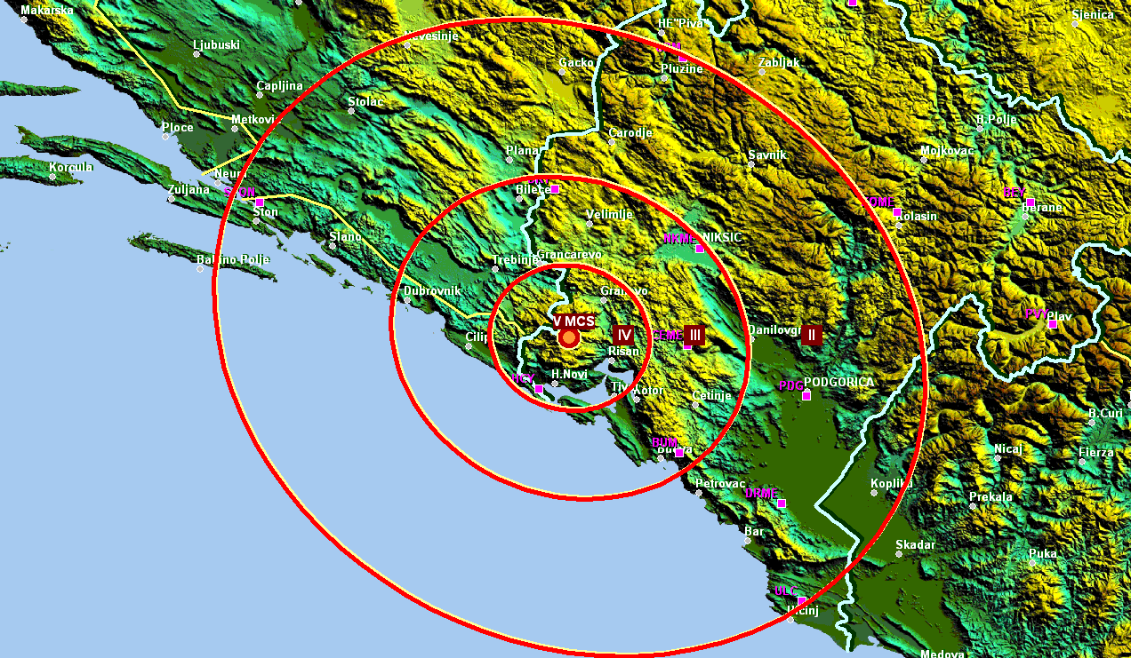 Zemljotres jačine 3,6 Rihtera potresao Herceg Novi Zemljotres jačine 3,6 Rihtera potresao Herceg Novi
