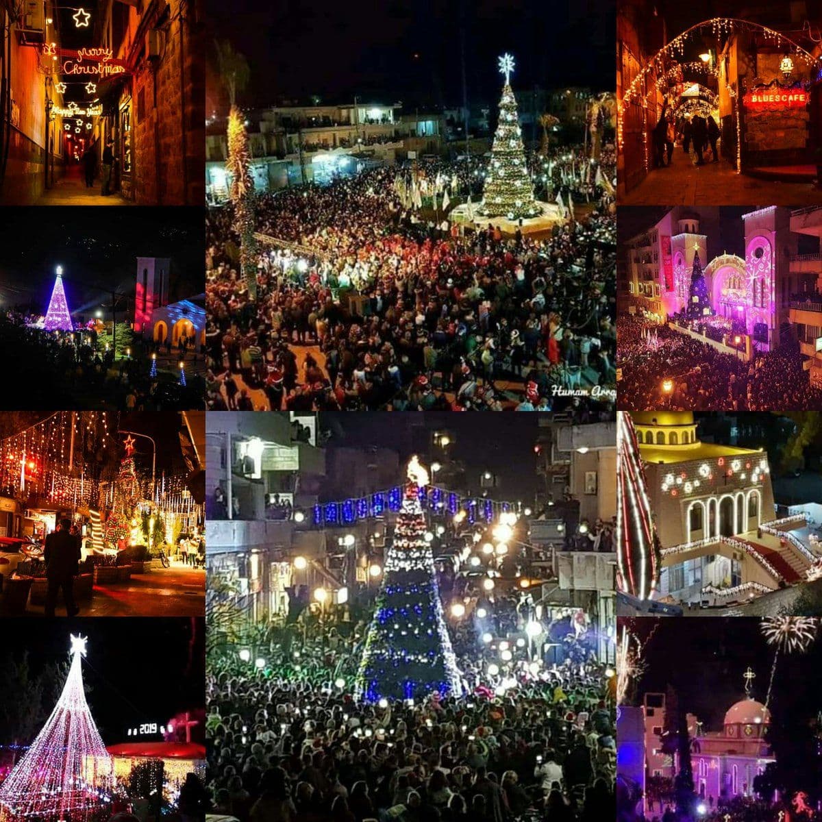 Božićne dekoracije u predgrađu Damaska (VIDEO) Božićne dekoracije u predgrađu Damaska (VIDEO)