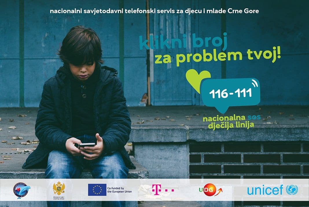 Nacionalna SOS dječija linija Crne Gore Nacionalna SOS dječija linija Crne Gore