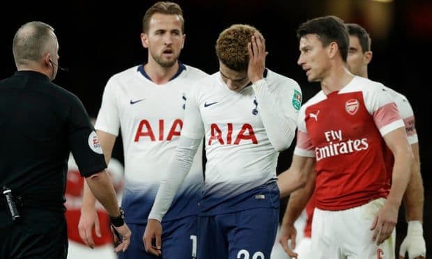 Dele Ali pogođen u glavu (VIDEO) Photograph: Tom Jenkins for the Guardian