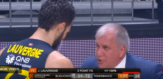 Ubacio trojku, pa dobio lekciju od Obradovića (VIDEO) Ubacio trojku, pa dobio lekciju od Obradovića (VIDEO)