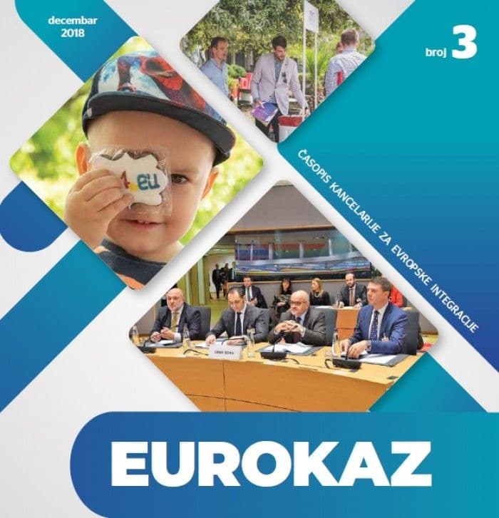 Objavljen treći broj časopisa Kancelarije za evropske integracije EUROKAZ Objavljen treći broj časopisa Kancelarije za evropske integracije EUROKAZ
