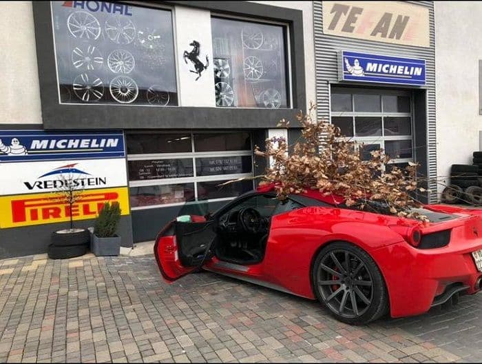 Srbin "ferarijem" vozao badnjak u Švajcarskoj : Da vide kako mi to radimo Srbin "ferarijem" vozao badnjak u Švajcarskoj : Da vide kako mi to radimo