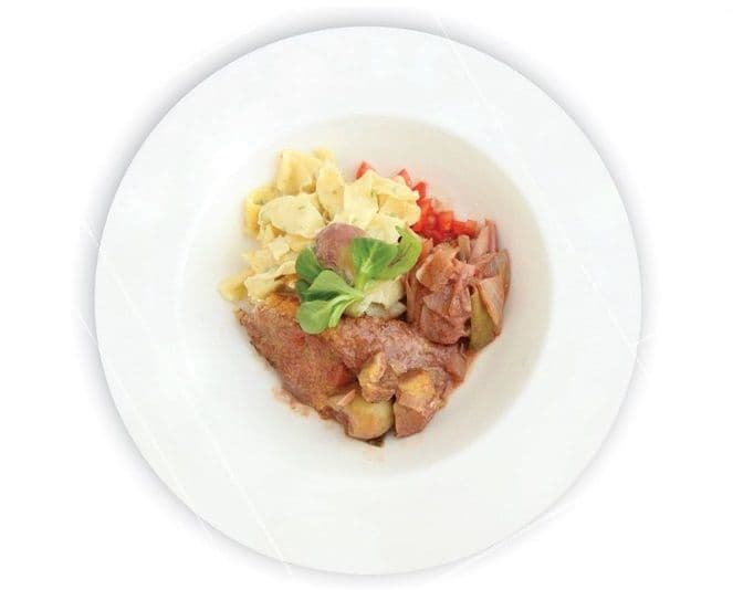 Kernja u dunstu s koštanjima Kernja u dunstu s koštanjima