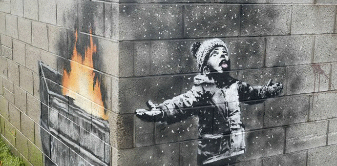 Prodat Benksijev mural Foto: Tanjug/Ben Birchall/PA FILE via AP