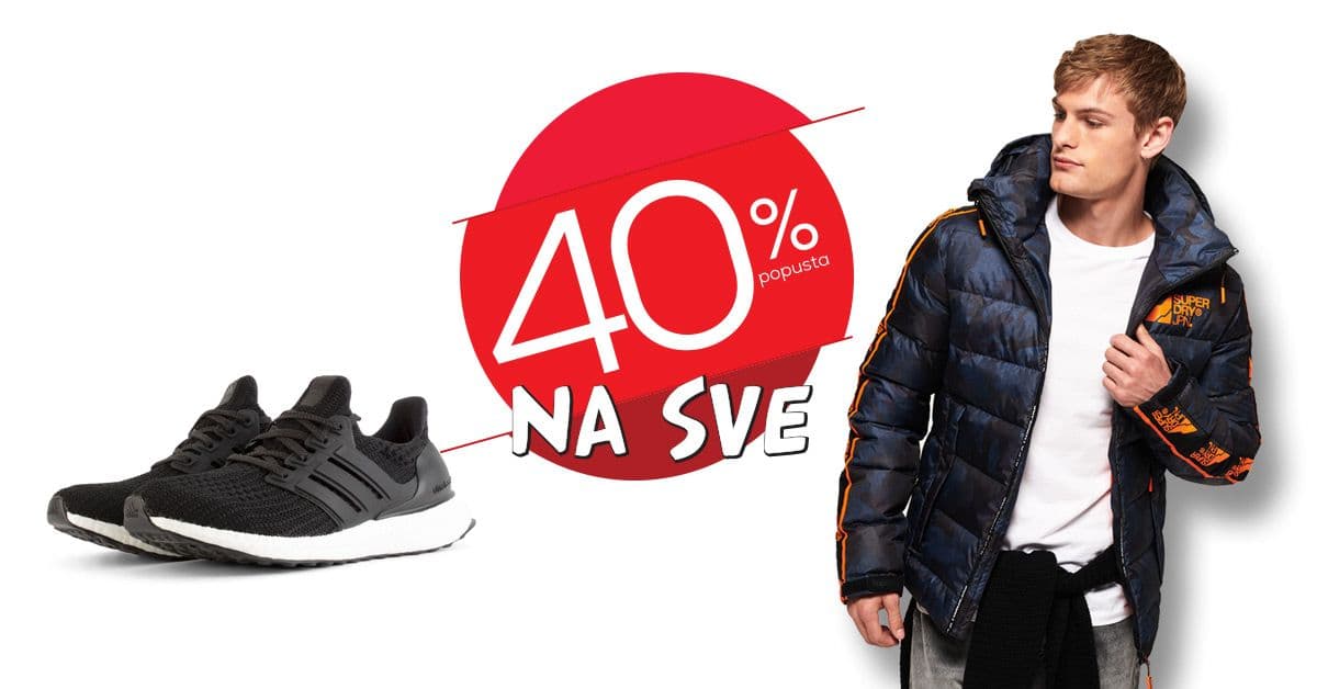 Velika vikend akcija – 40% na sve, osim nove kolekcije 2019 Velika vikend akcija – 40% na sve, osim nove kolekcije 2019