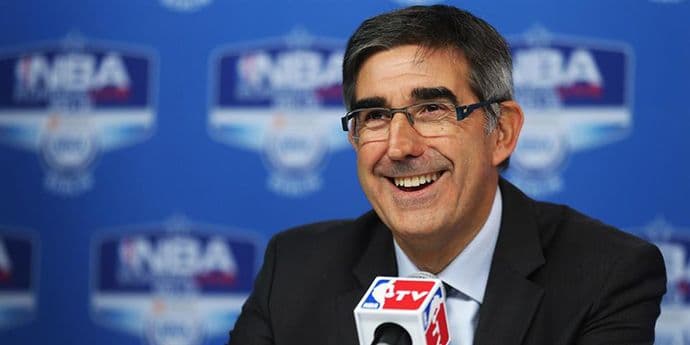 Bertomeu na meču Budućnost Voli - Himki Bertomeu na meču Budućnost Voli - Himki