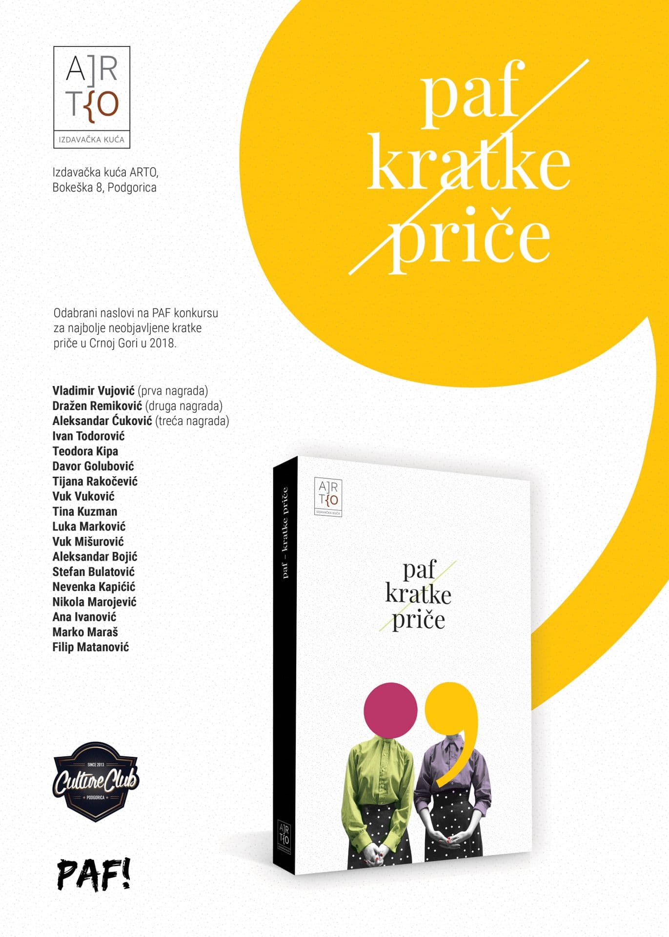 Konkurs PAF – KRATKE PRIČE Konkurs PAF – KRATKE PRIČE