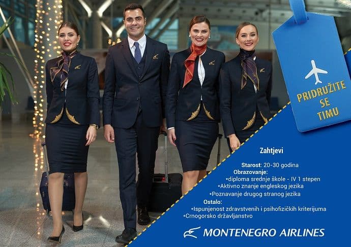 Pridružite se timu Montenegro Airlines-a! Pridružite se timu Montenegro Airlines-a!