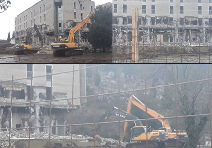 Počelo rušenje hotela "City" Počelo rušenje hotela "City"