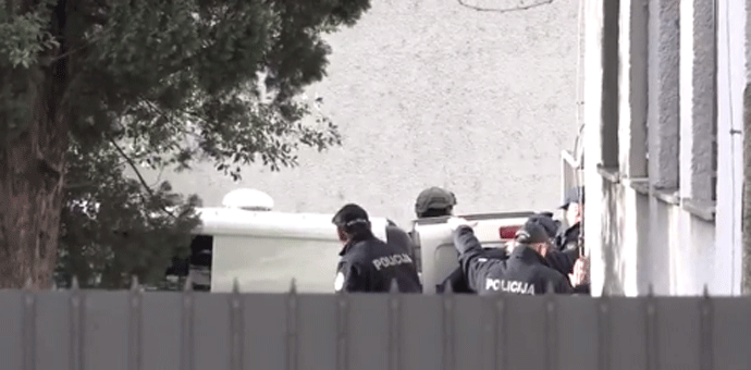 Suđenje Kašćelanu odgođeno za 15. mart, doveden uz velike mjere obezbjeđenja Foto: Screenshot/FOS Media