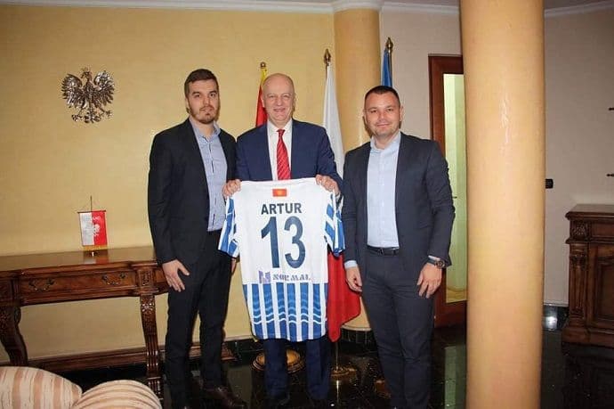Poljski ambasador novi navijač Budućnosti Poljski ambasador novi navijač Budućnosti