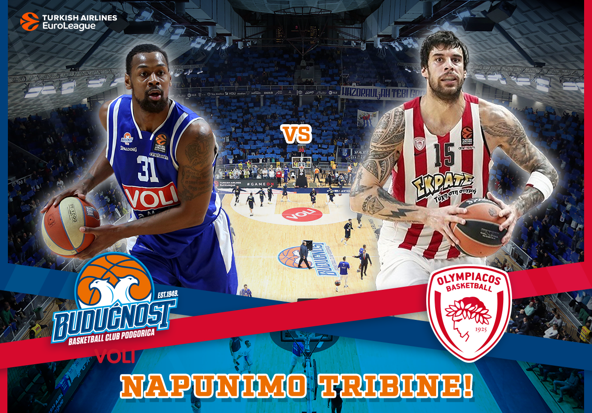 Budućnost dočekuje Olimpijakos Budućnost dočekuje Olimpijakos