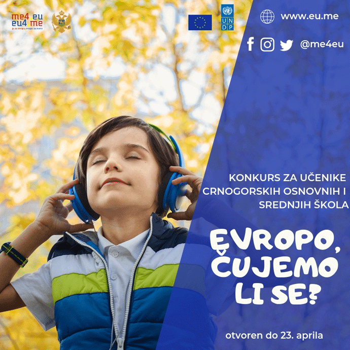 Raspisan konkurs za učenike crnogorskih osnovnih i srednjih škola Raspisan konkurs za učenike crnogorskih osnovnih i srednjih škola