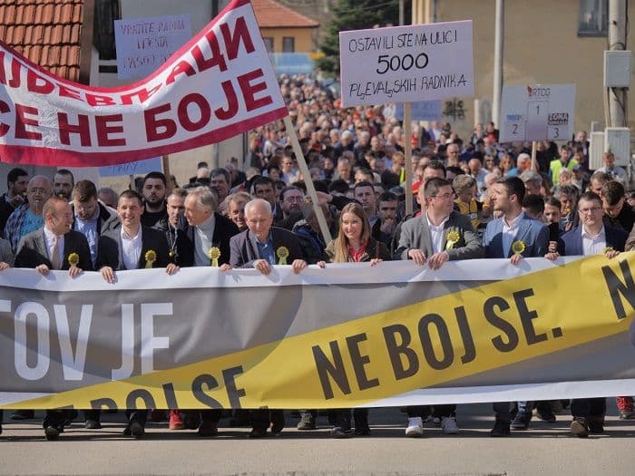 Protest u Pljevljima: Sad kad smo krenuli, nema nazad Protest u Pljevljima: Sad kad smo krenuli, nema nazad