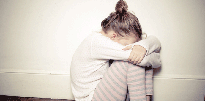 Terete ga za dodirivanje djevojčice Ilustracija