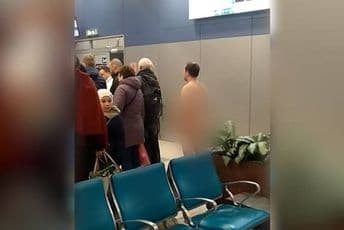 Potpuno obnažen muškarac pokušao da se ukrca u avion