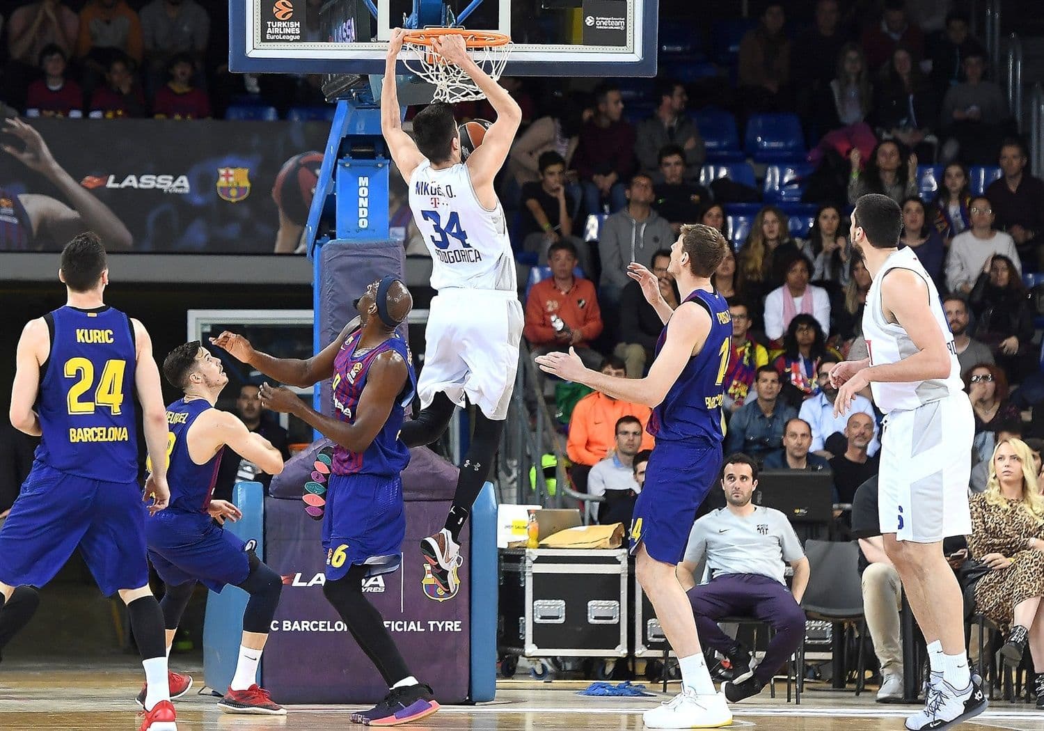 Nikolić briljirao u porazu "plavih" od Barselone! Foto: Euroleague.net