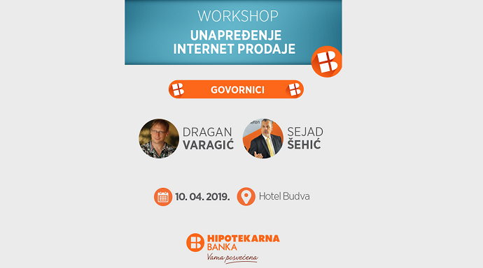 Hipotekarna banka organizuje besplatnu radionicu za turističku privredu Hipotekarna banka organizuje besplatnu radionicu za turističku privredu
