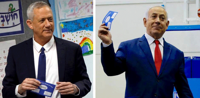 I Netanjahu i njegov rival Ganc proglasili pobjedu I Netanjahu i njegov rival Ganc proglasili pobjedu