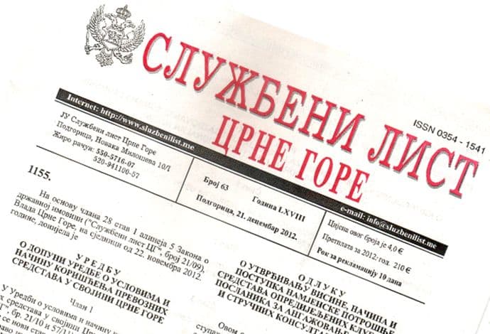 Službeni list lani štampan na 8.671, a opštinski propisi na 4.082 strane Službeni list lani štampan na 8.671, a opštinski propisi na 4.082 strane