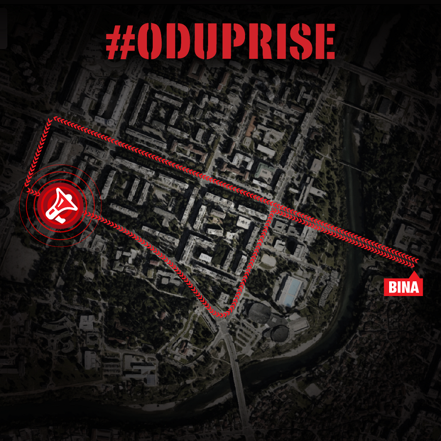 Odupri se: Objavljena ruta, idu ispred RTCG Odupri se: Objavljena ruta, idu ispred RTCG