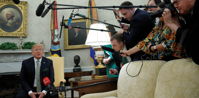 Tramp neće na godišnju večeru s novinarima: Dosadna i negativna Foto: Reuters/Jim Young