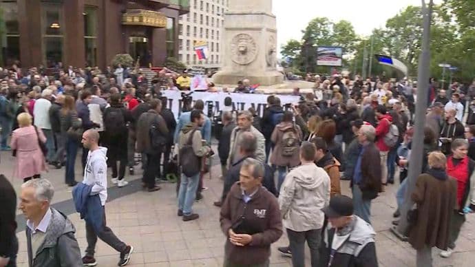 Završen protest "Jedan od pet miliona" u Beogradu Foto: N1 Info