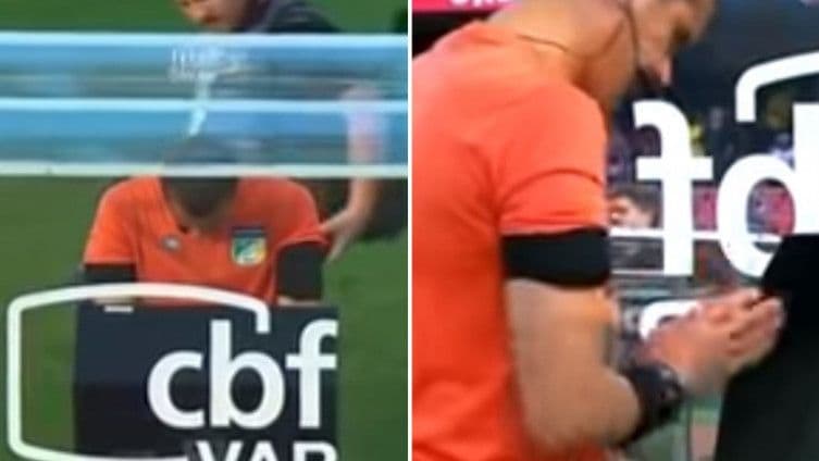 Sudija se pomolio pred ekranom za VAR, pa ga prekrstio Sudija se pomolio pred ekranom za VAR, pa ga prekrstio