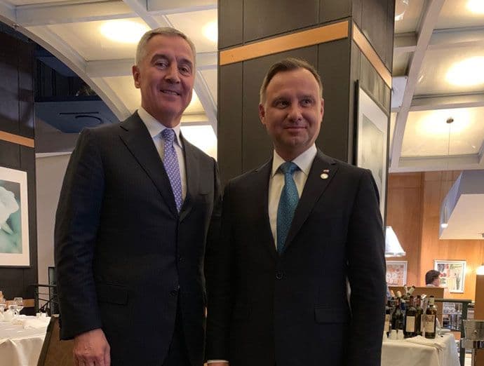 Sastanak Đukanovića sa predsjednikom Poljske Sastanak Đukanovića sa predsjednikom Poljske