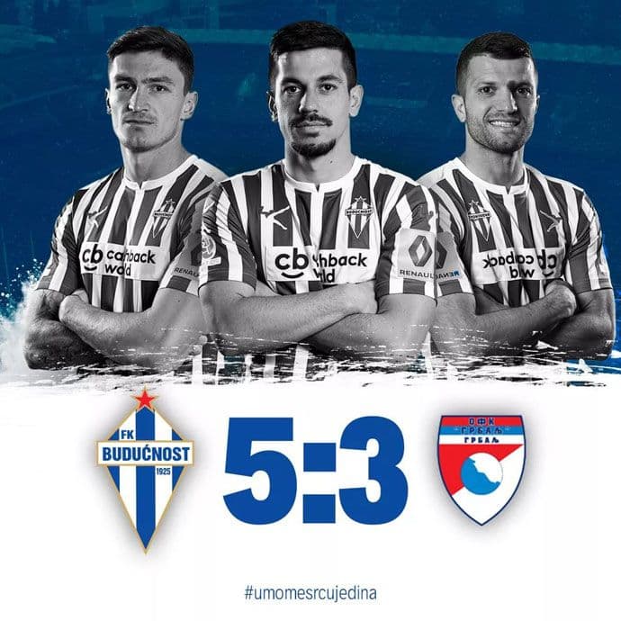 Goleada i trijumf Budućnosti, remi lidera u Golubovcima Goleada i trijumf Budućnosti, remi lidera u Golubovcima