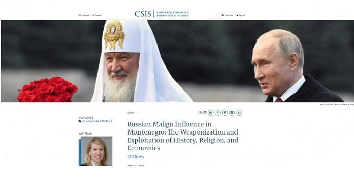''Maligni ruski uticaj u Crnoj Gori: Eksploatacija istorije, religije i ekonomije kao oružja'' ''Maligni ruski uticaj u Crnoj Gori: Eksploatacija istorije, religije i ekonomije kao oružja''