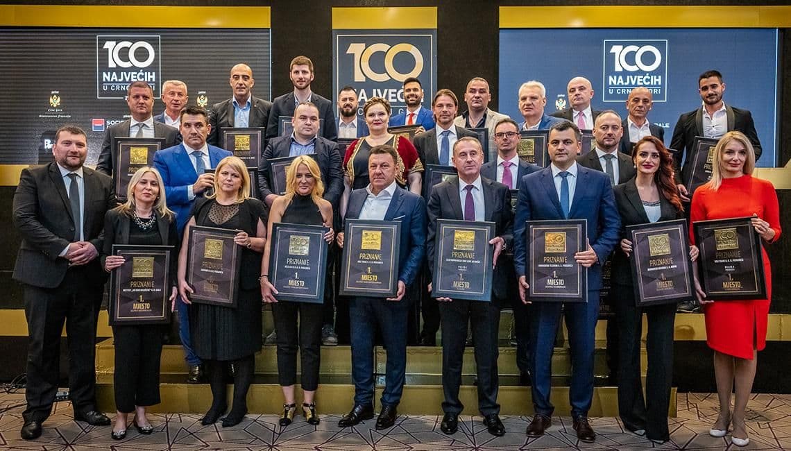 Priznanja za najuspješnija preduzeća u Crnoj Gori Priznanja za najuspješnija preduzeća u Crnoj Gori