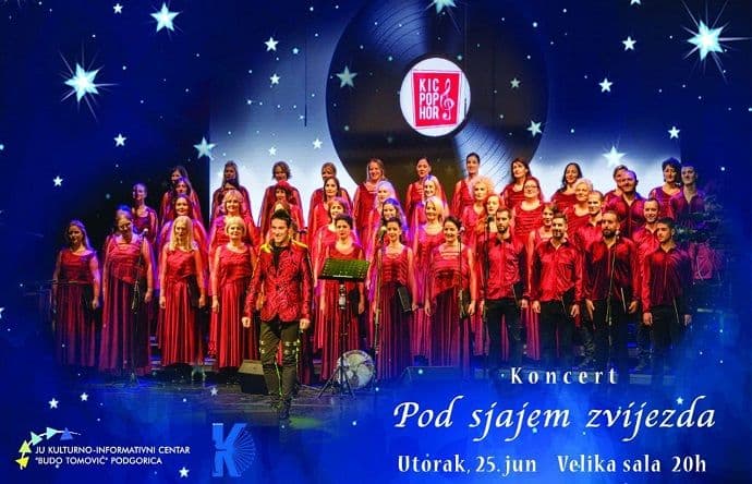 KIC pop hor organizuje koncert „Pod sjajem zvijezda“ KIC pop hor organizuje koncert „Pod sjajem zvijezda“