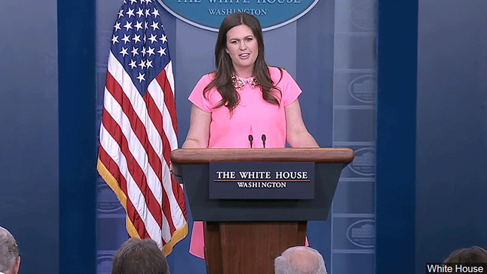 Tramp najavio odlazak portparolke Bijele kuće Tramp najavio odlazak portparolke Bijele kuće